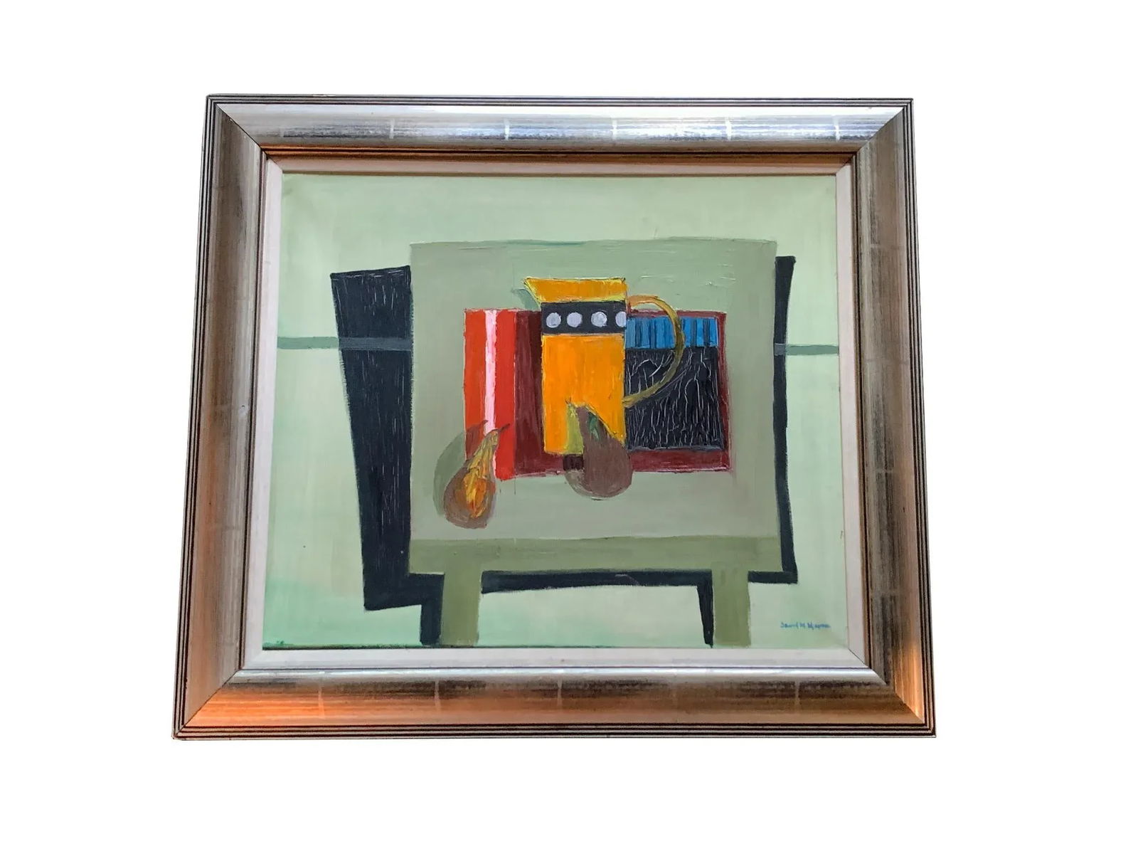 Yellow Jug & Pears - Still-Life Painting by David McLeod Martin - 13