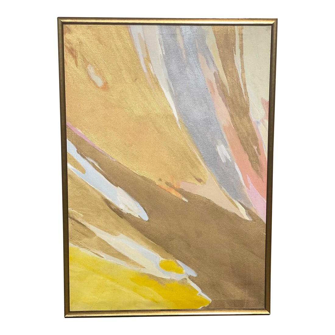 Vintage Mixed Media Abstract on Canvas (1 of 6)