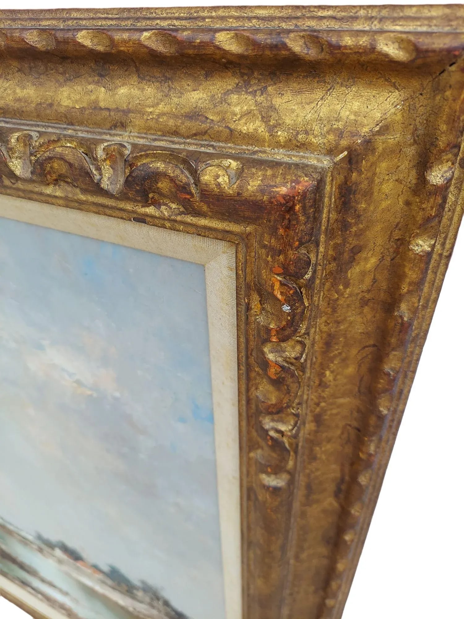 Mid 20th Century Impressionist Style Rustic Landscape Oil Painting by Willi Bauer, Framed - 10