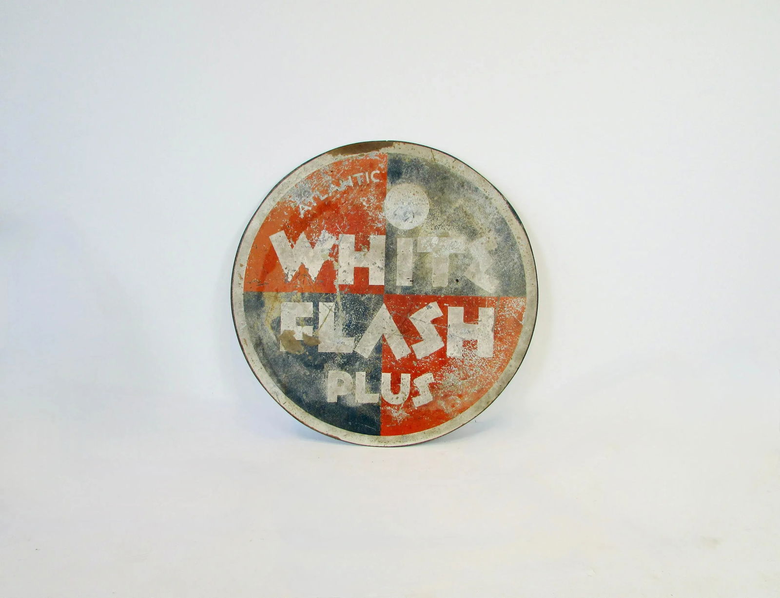 1930s Art Deco era Gas Station Advertising Sign Atlantic Oil - 3