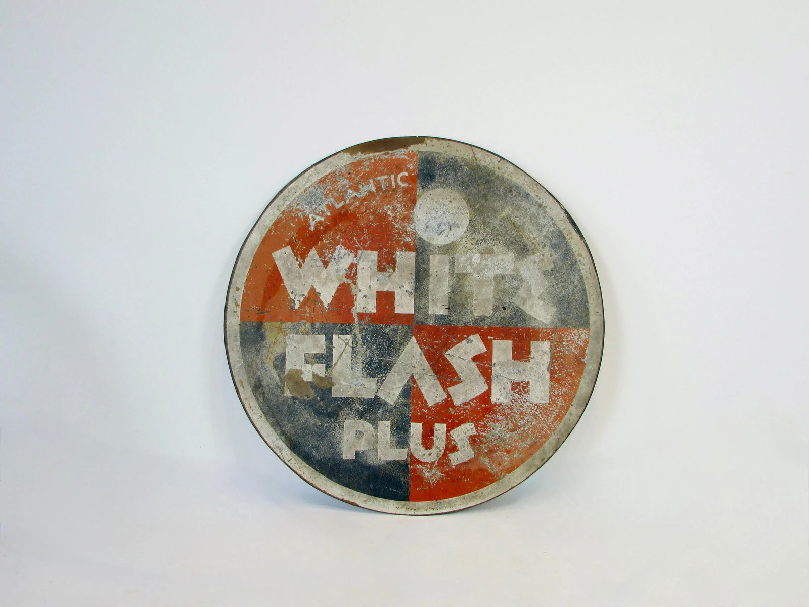 1930s Art Deco era Gas Station Advertising Sign Atlantic Oil - 4