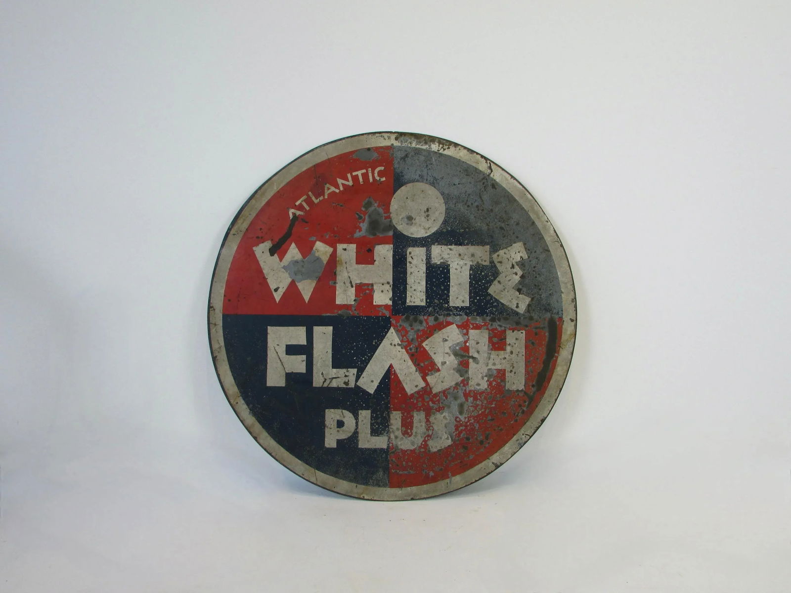 1930s Art Deco era Gas Station Advertising Sign Atlantic Oil - 5