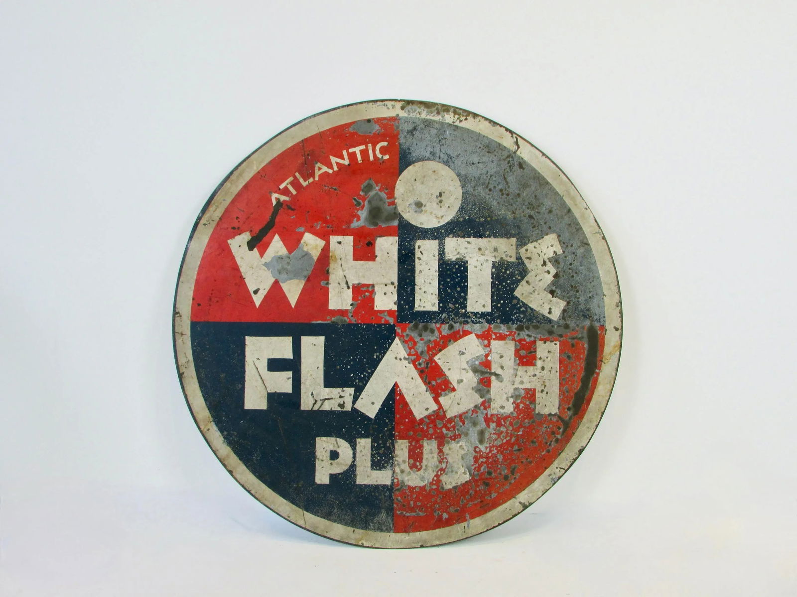 1930s Art Deco era Gas Station Advertising Sign Atlantic Oil - 6