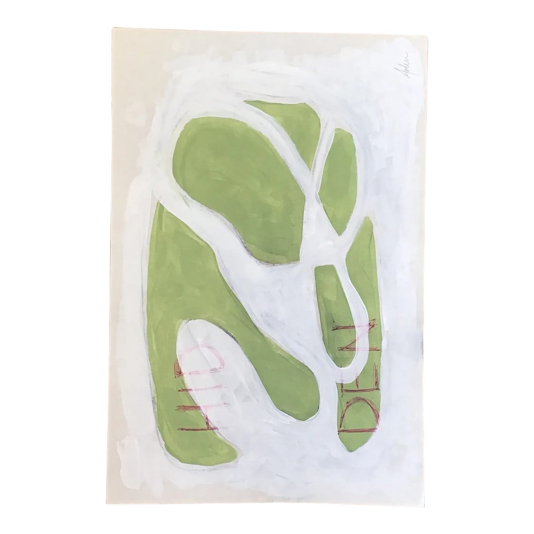 Hid Den Contemporary Conceptual Abstract Painting by CL Auker (1 of 6)