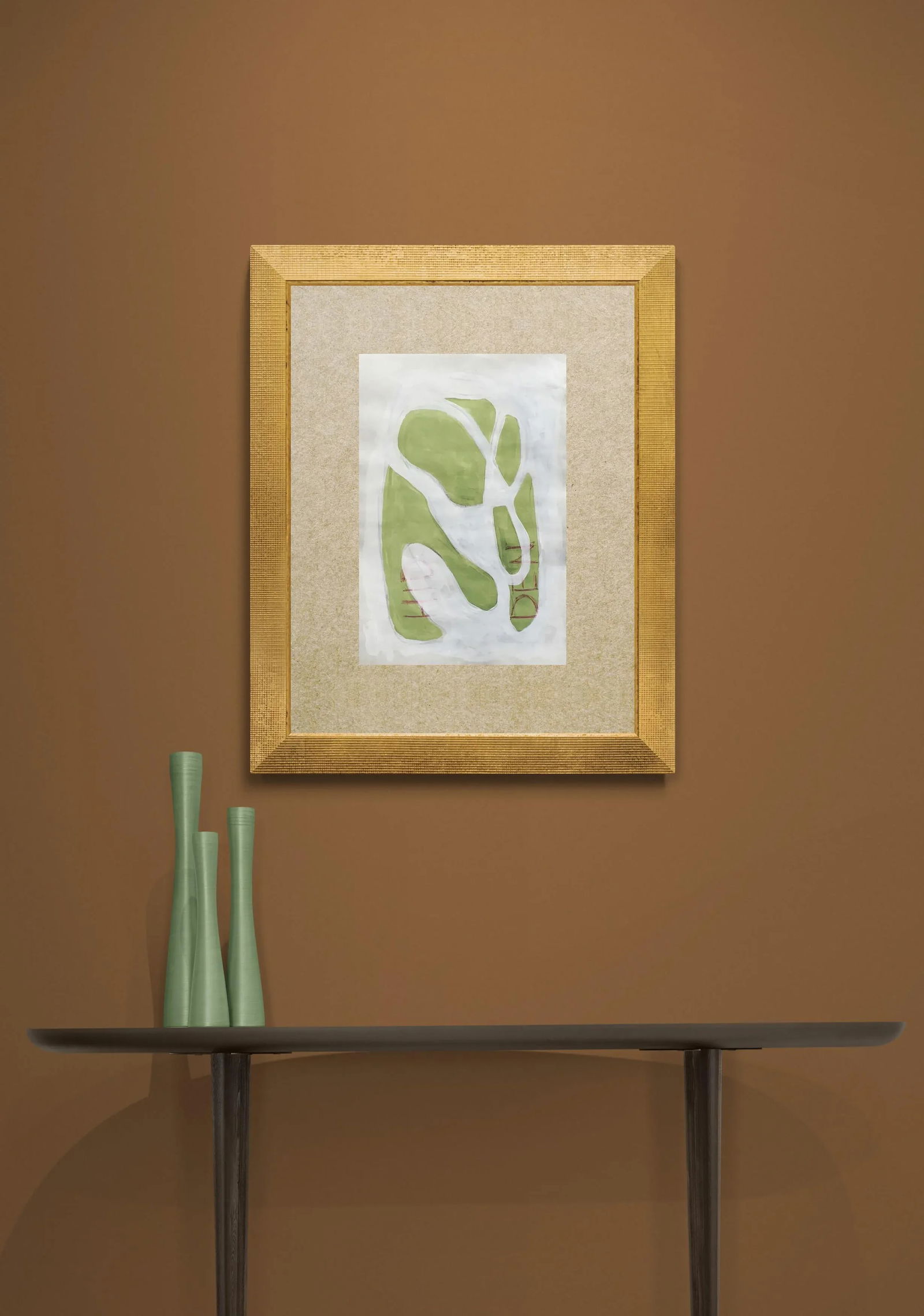 Hid Den Contemporary Conceptual Abstract Painting by CL Auker - 3