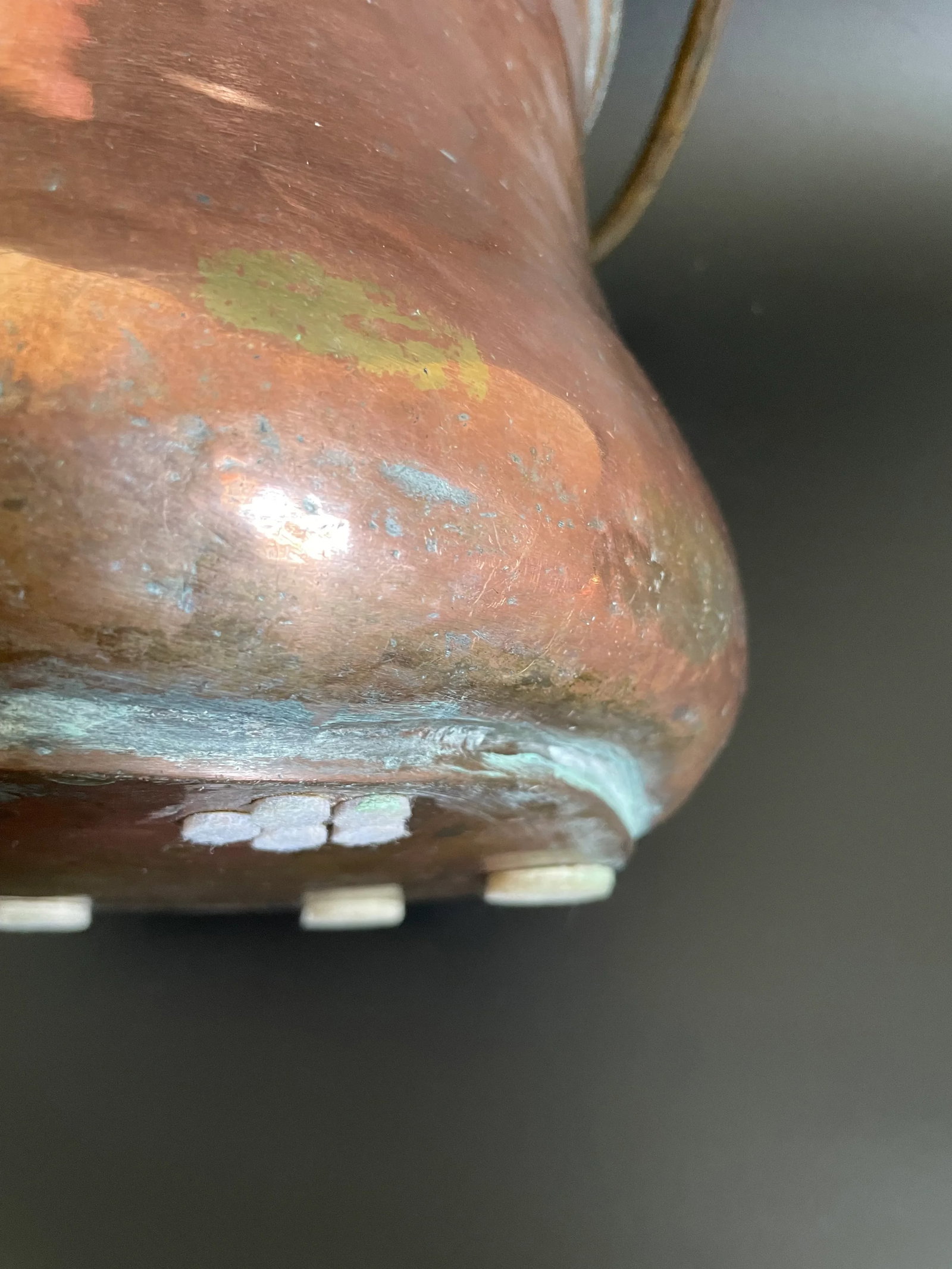 Antique 19th Century Persian Tinned Copper Cauldron - 11