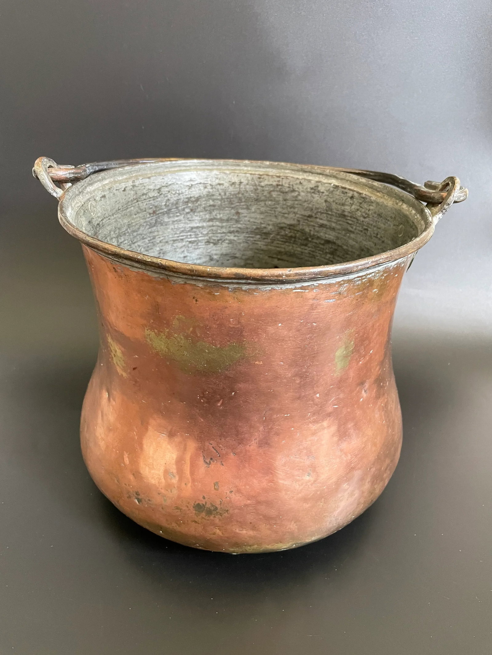 Antique 19th Century Persian Tinned Copper Cauldron - 13