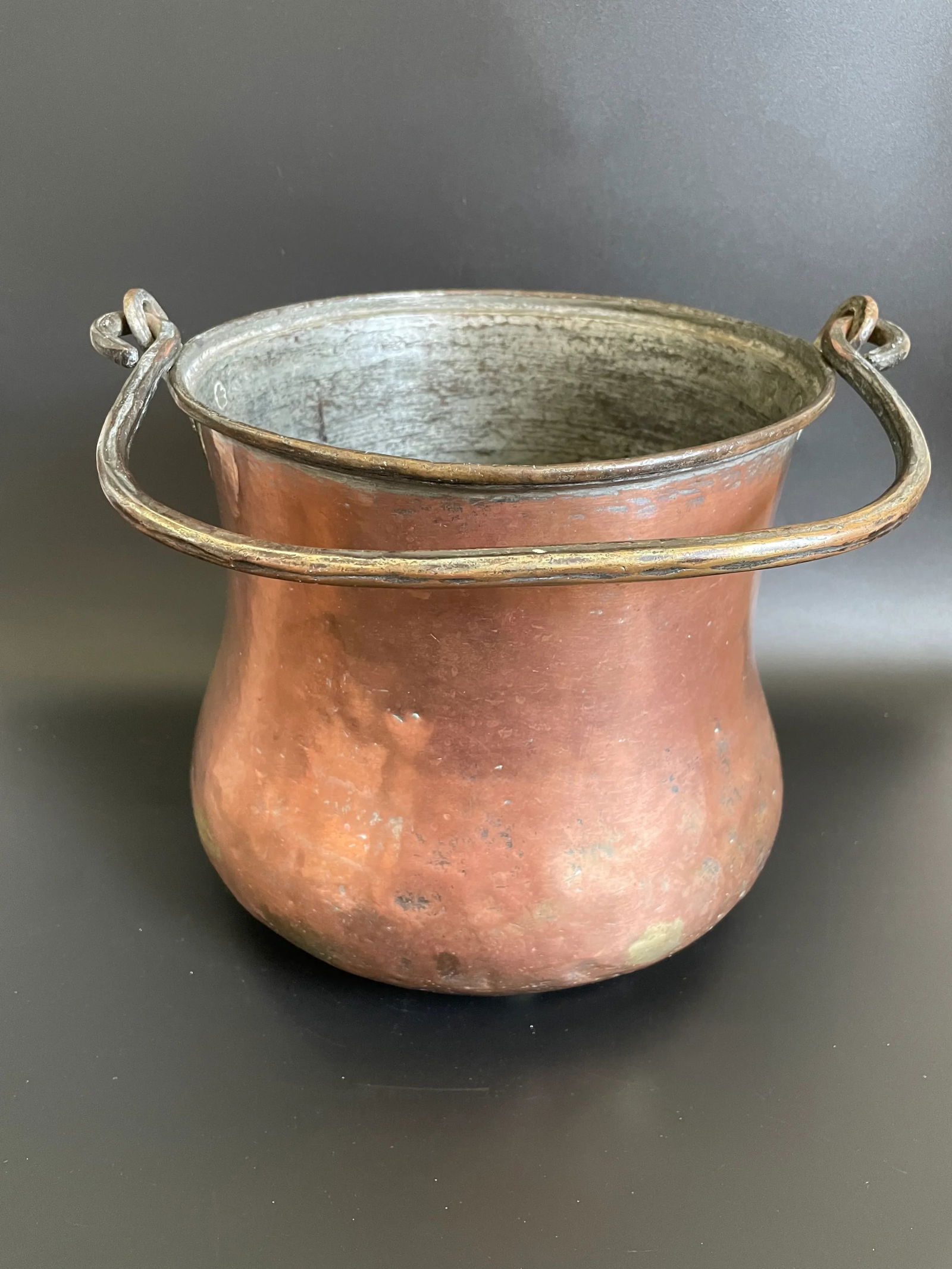Antique 19th Century Persian Tinned Copper Cauldron - 3