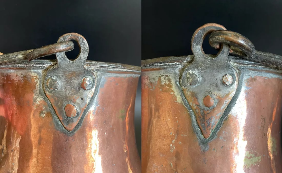 Antique 19th Century Persian Tinned Copper Cauldron - 9