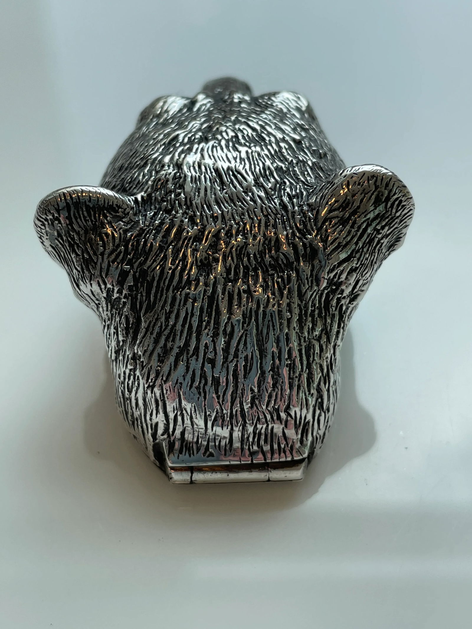 1940s Sterling Silver Panther Match Safe - 6