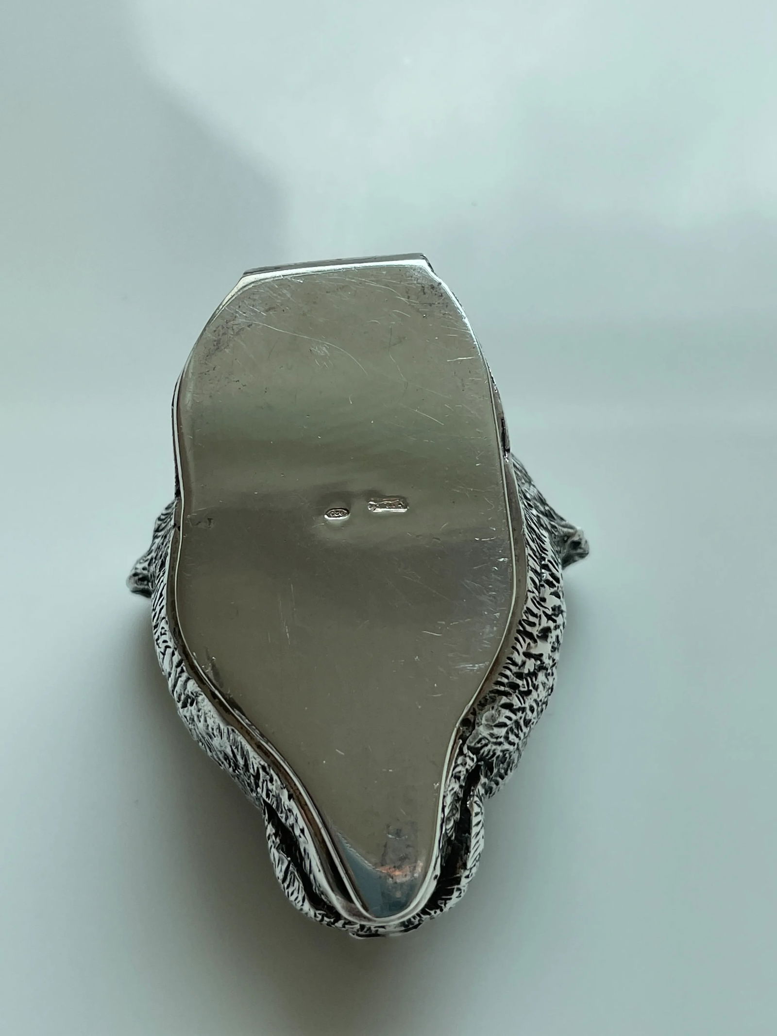 1940s Sterling Silver Panther Match Safe - 7