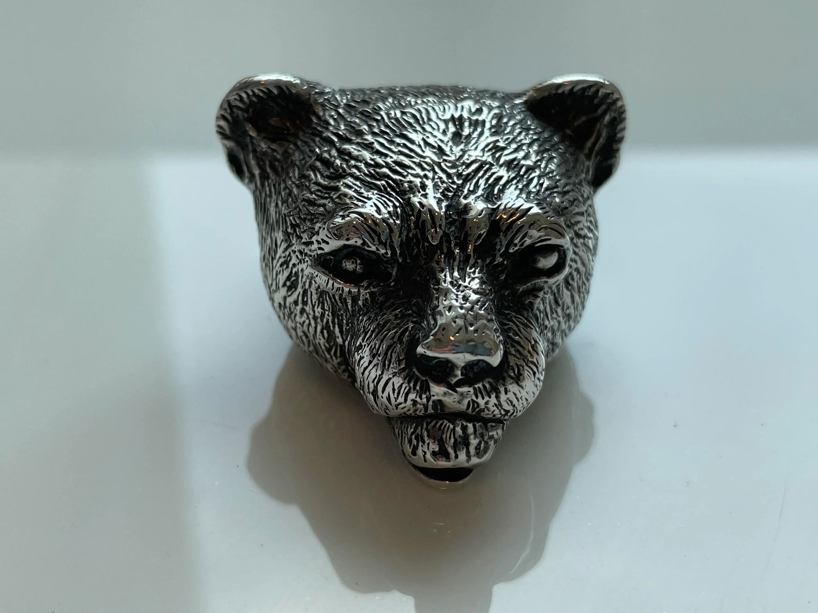 1940s Sterling Silver Panther Match Safe - 9