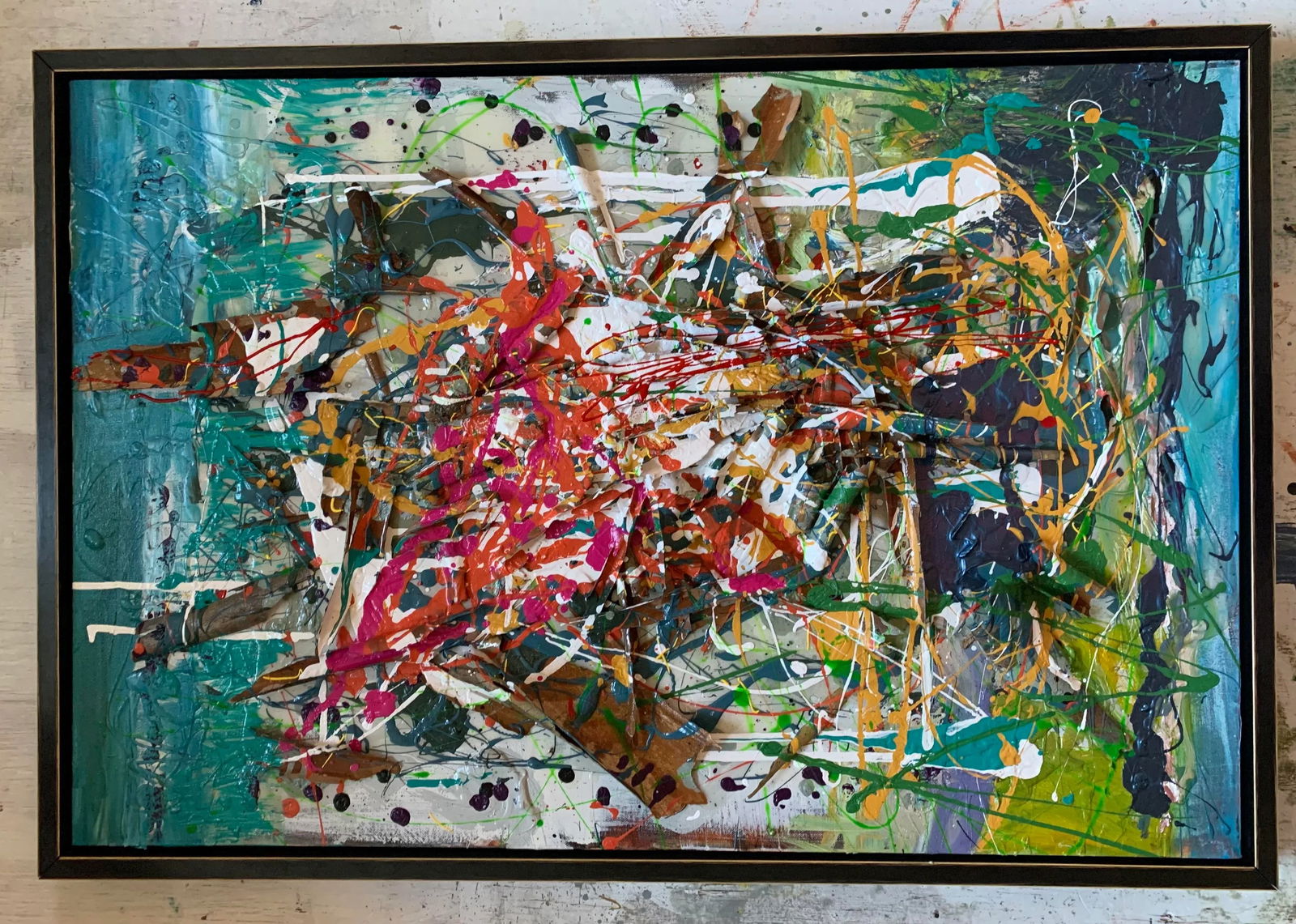 Victory, Contemporary, Abstract, Mixed Media Paintings, by Van Ness - 4