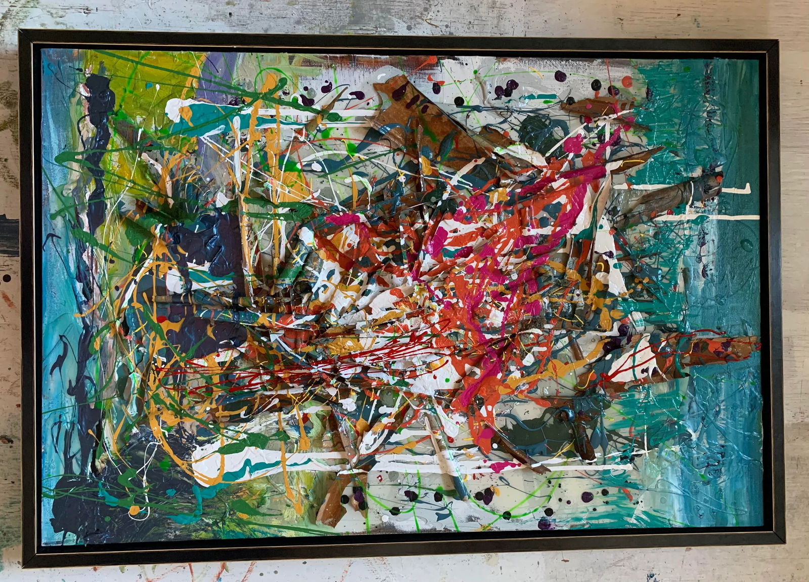 Victory, Contemporary, Abstract, Mixed Media Paintings, by Van Ness - 6