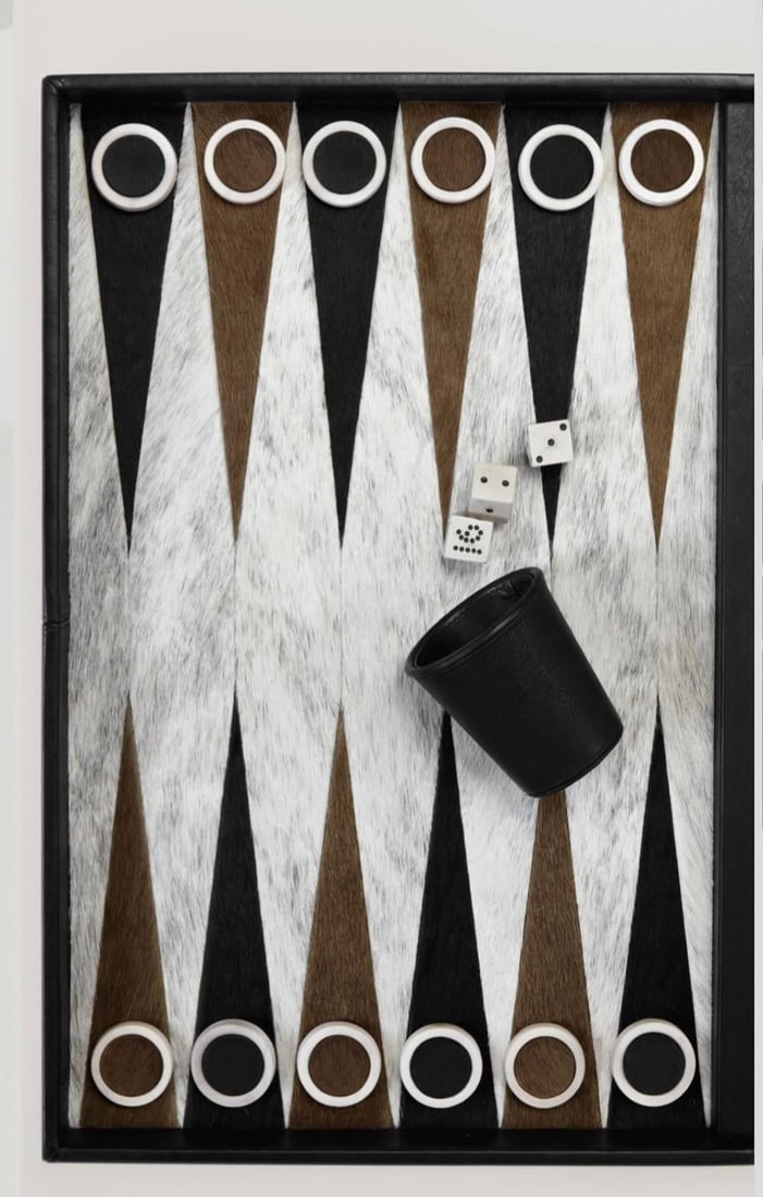 Gilles Caffier Backgammon Board With a Box of Accessories - 3