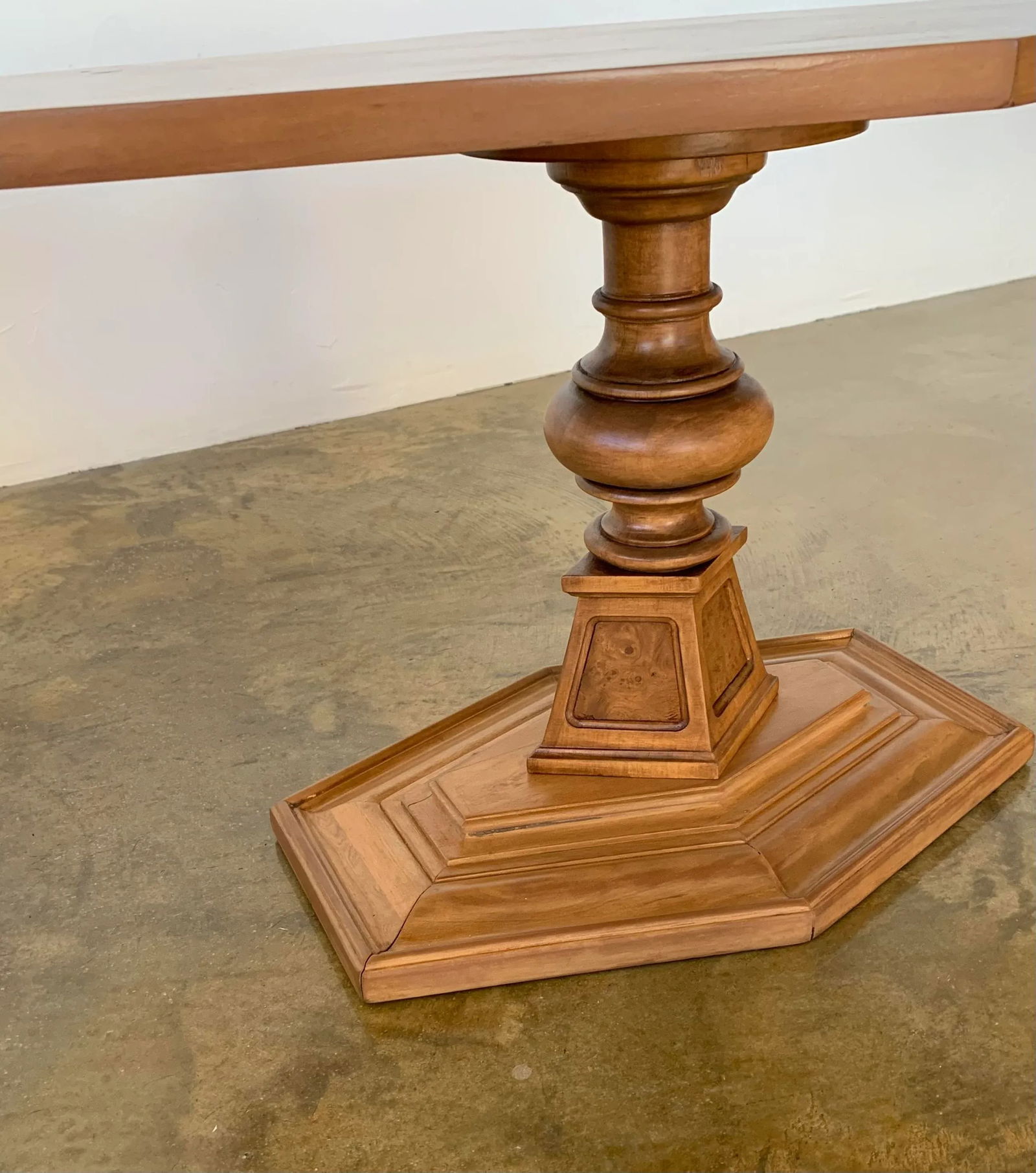 Mid 20th Century Weiman Burl Hexagon Accent Table - Restored - 3