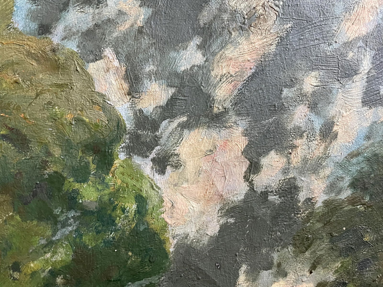 European Lake Landscape, Vintage Oil Painting - 4