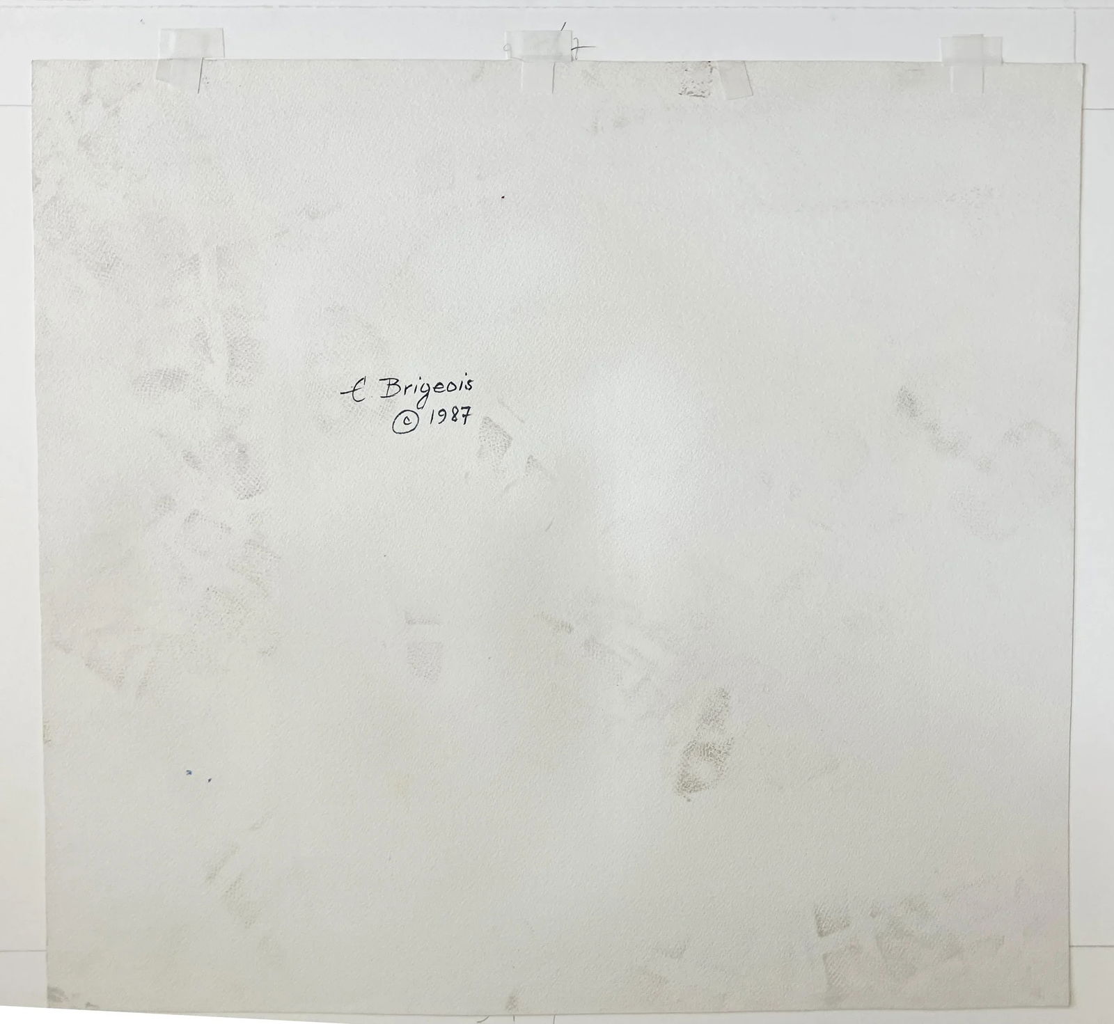 1987 Evelyne Brigeois Watercolor Painting, "A Storefront in Troyes, France" - 10