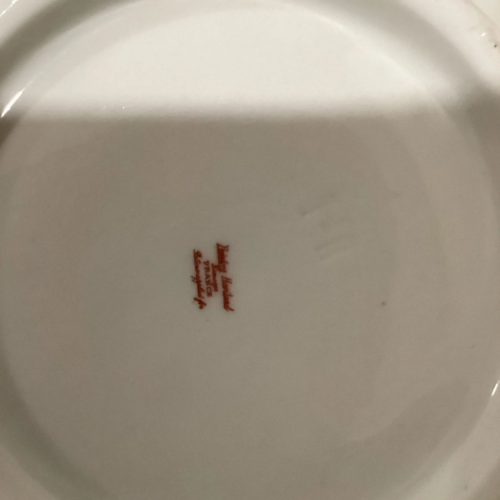 Antique Htf Theodore Haviland Limoges France Covered Serving Dish with Gold Accents - 7