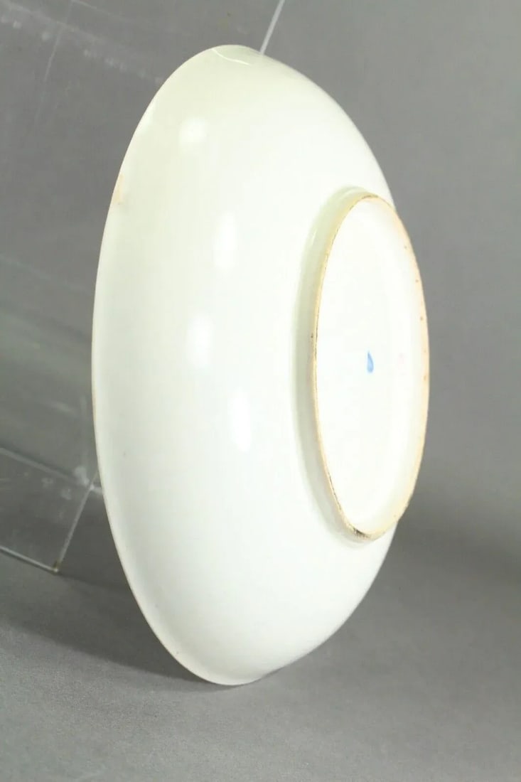 18th Century Royal Vienna Porcelain Deep Plate / Shallow Bowl With Handpainted Flowers - 6