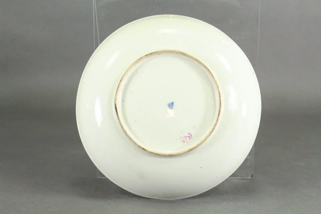 18th Century Royal Vienna Porcelain Deep Plate / Shallow Bowl With Handpainted Flowers - 8