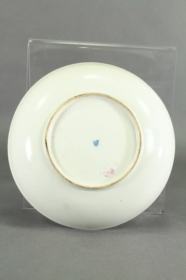 18th Century Royal Vienna Porcelain Deep Plate / Shallow Bowl With Handpainted Flowers - 9