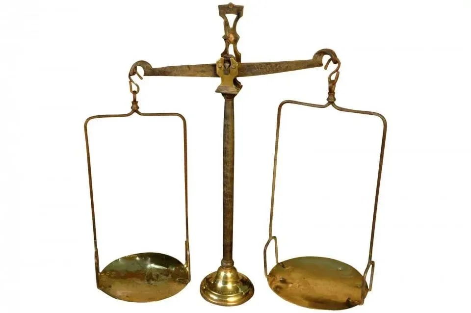 French 18th Century Iron and Brass "Balance/Scale" - 2