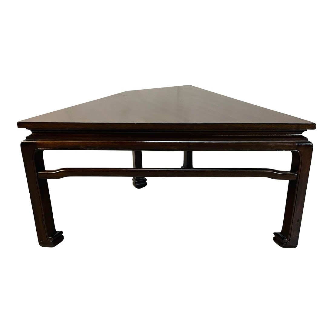 Vintage Asian Style Mahogany Corner Side Table (1 of 8)