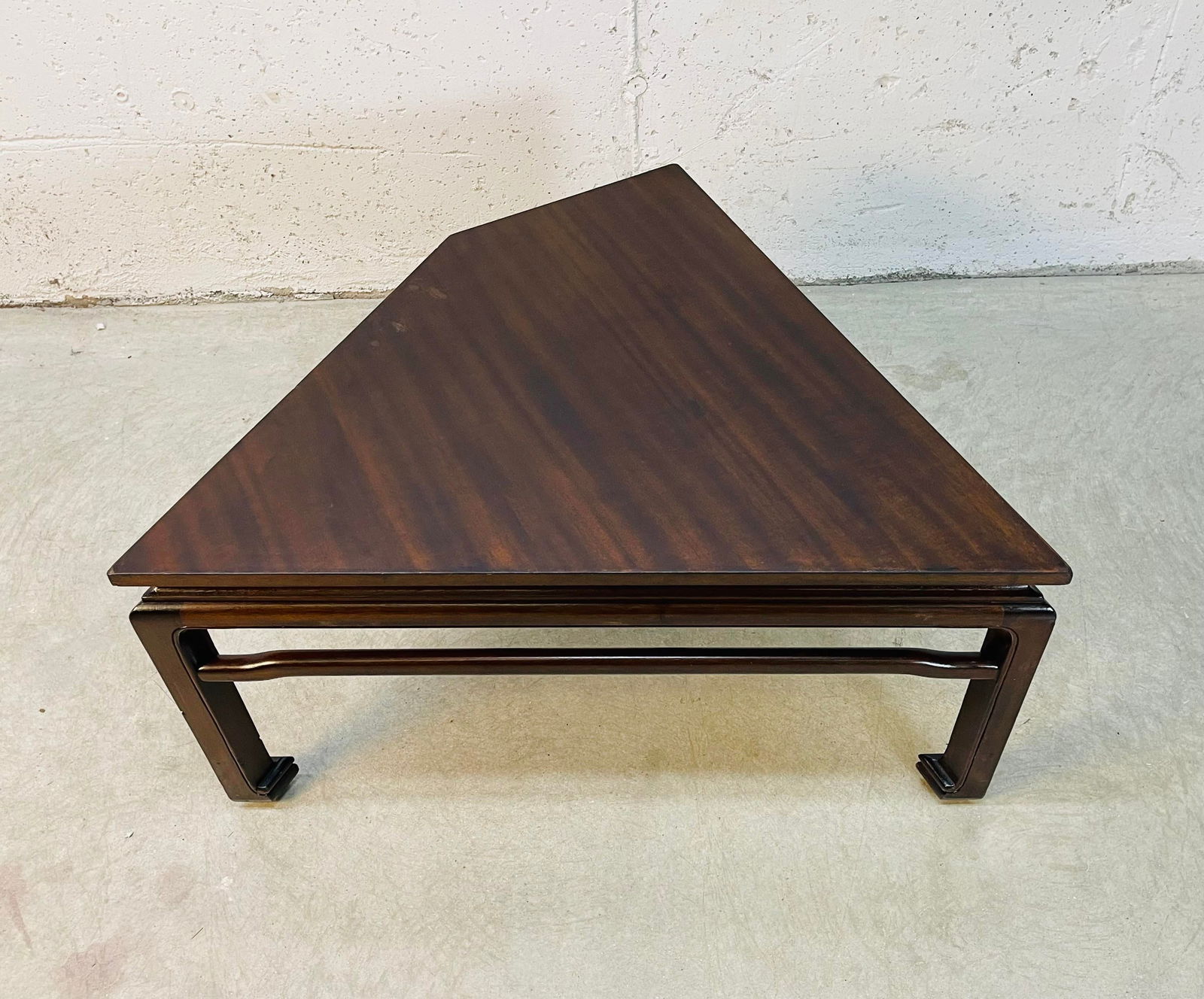 Vintage Asian Style Mahogany Corner Side Table - 2