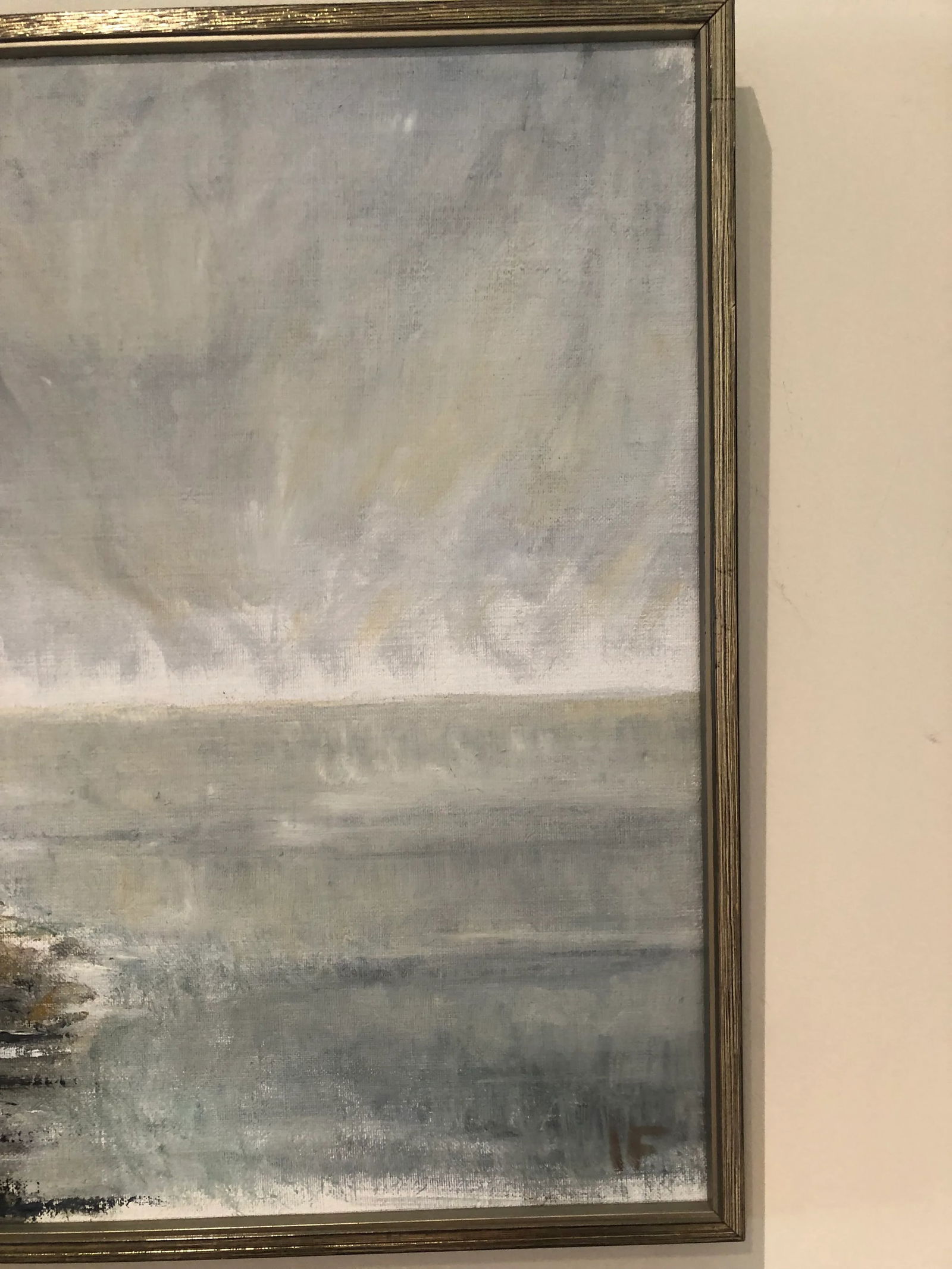 Mid 20th Century Vintage Swedish Coastal Painting - 5