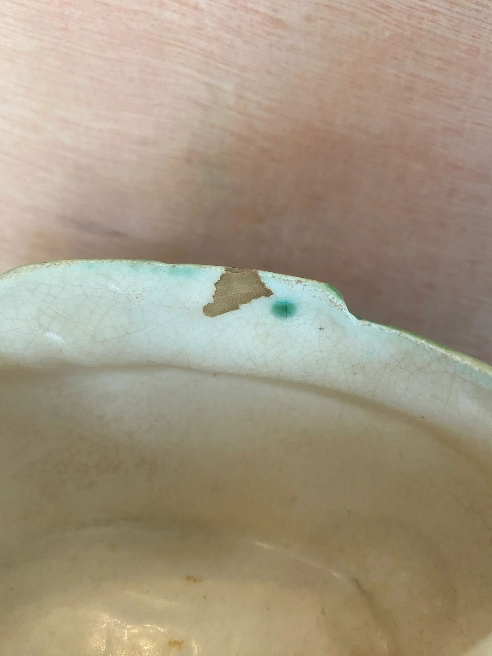 Early 20th Century Majolica Brown, Turquoise and Pink Sugar Bowl - 8