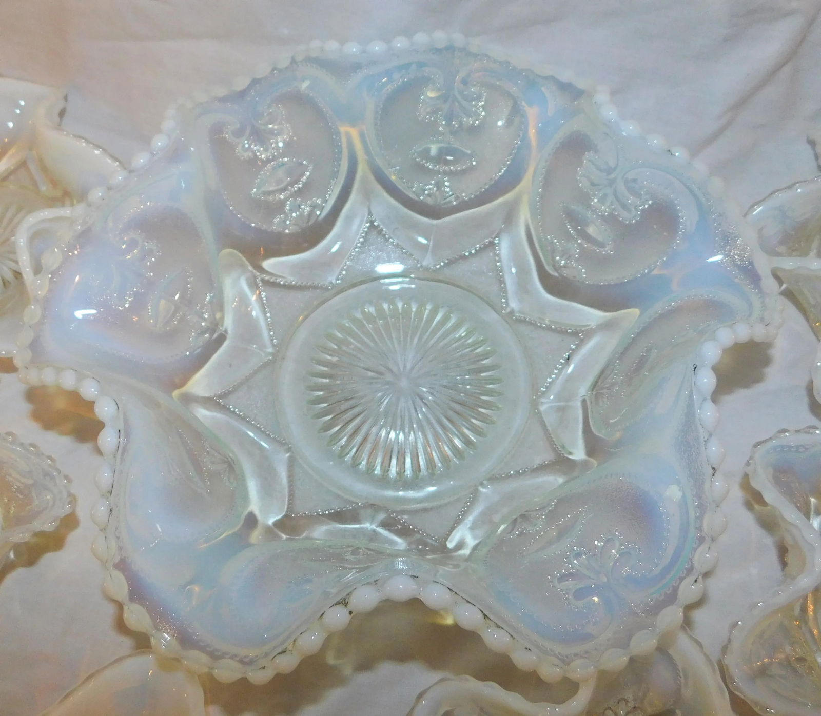 1950s Dugan Glass Berry Set - 7 Pieces - 4