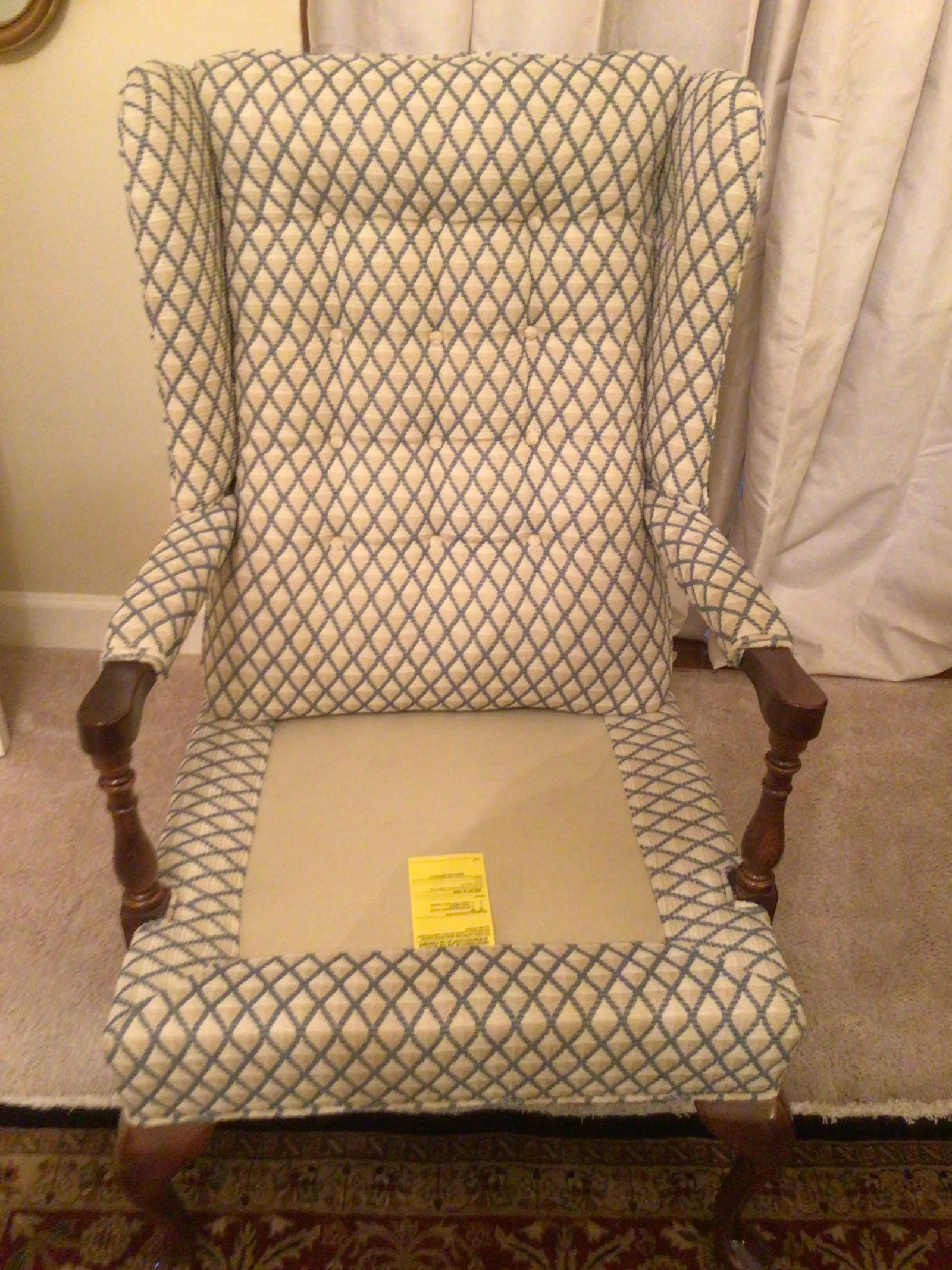 Vintage Ethan Allen Open-Arm Wingback Chairs - a Pair - 10