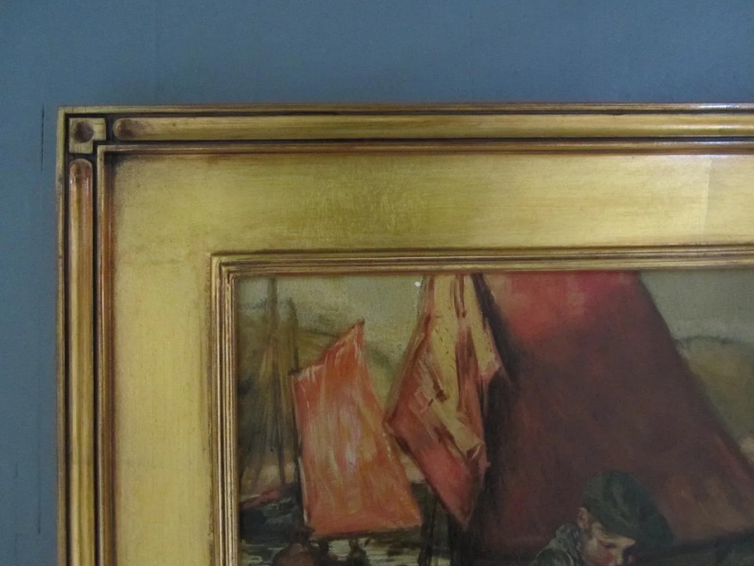 Young Boy Fishing Oil Painting - 5