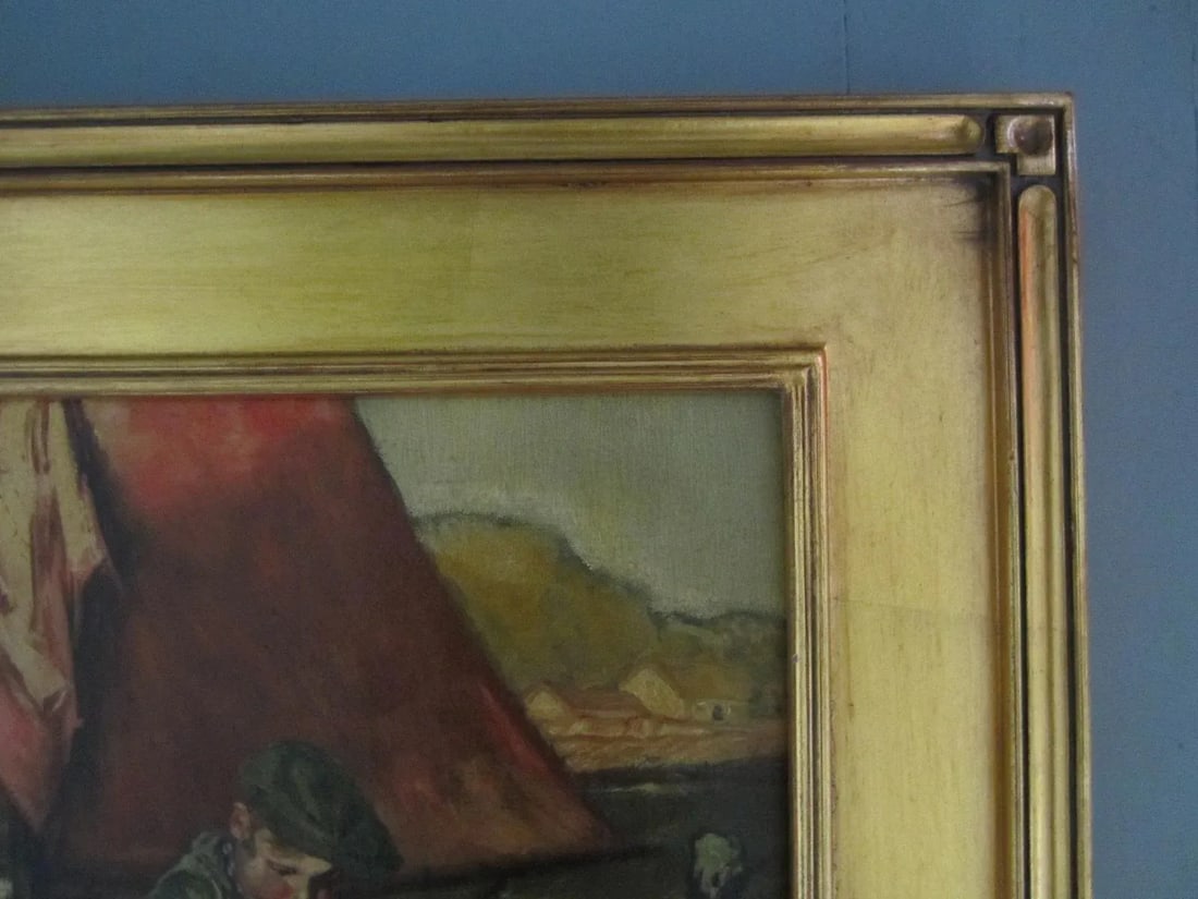 Young Boy Fishing Oil Painting - 6