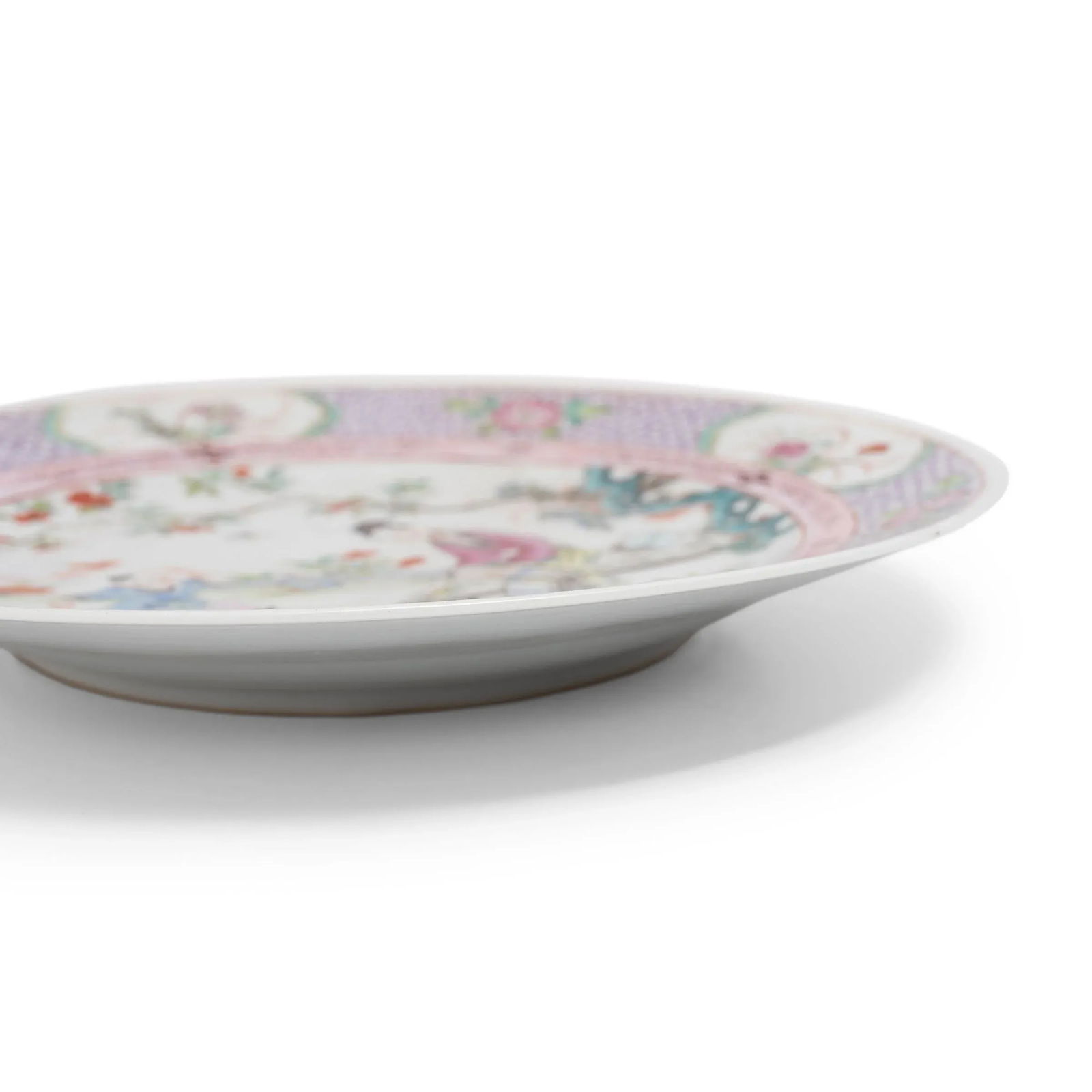 Chinese Famille Rose Plate With Garden Scene, C. 1900 - 3