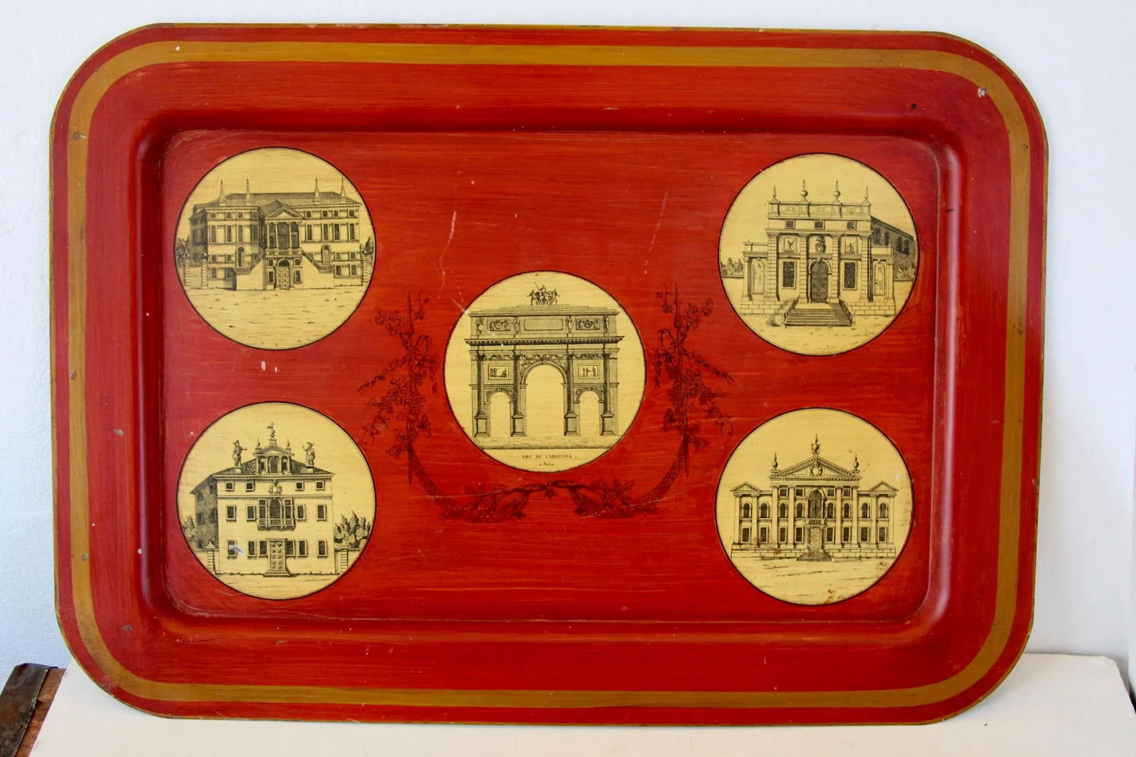 Mottahedeh Tole Architectural Tray - 2