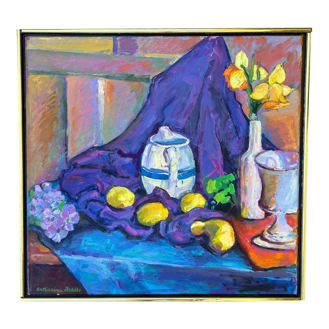 1980s Original Impressionist Still Life Oil Painting on Linen (1 of 7)