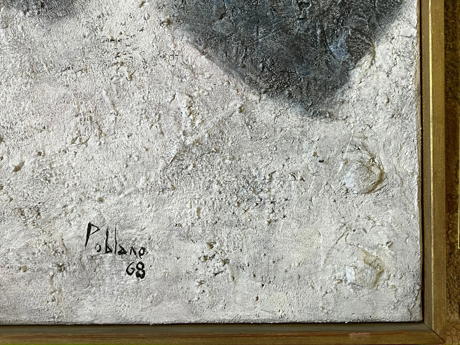 Astronomo Large Mexican Modernist Mixed Media Art by Ruben Poblano - 2