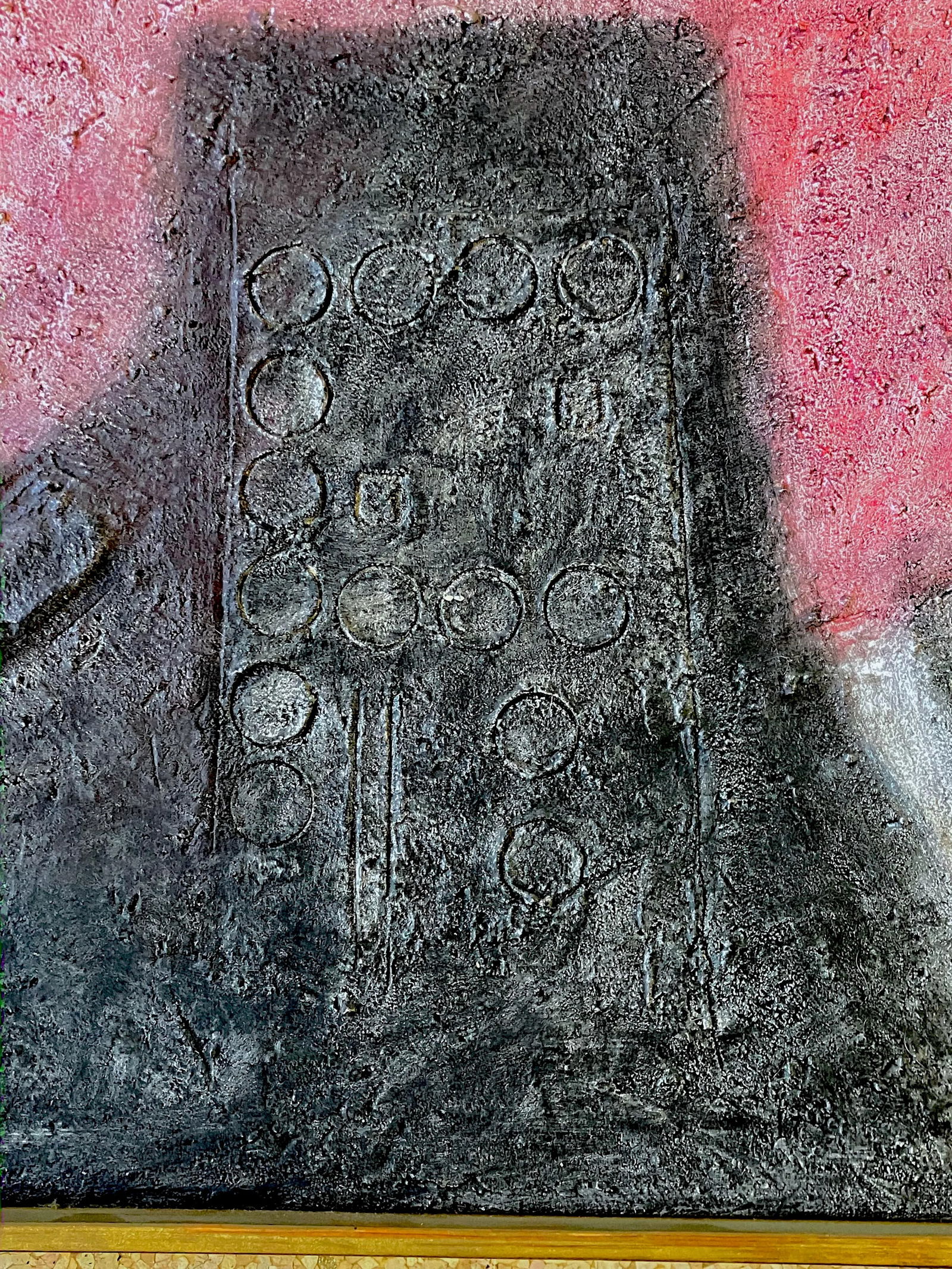 Astronomo Large Mexican Modernist Mixed Media Art by Ruben Poblano - 7