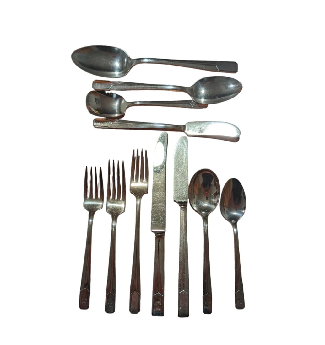 Vintage Napoleon Flatware Set for Eight- 65 Pieces - 2