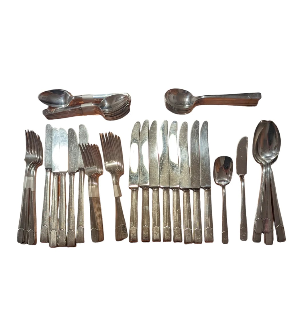 Vintage Napoleon Flatware Set for Eight- 65 Pieces - 7