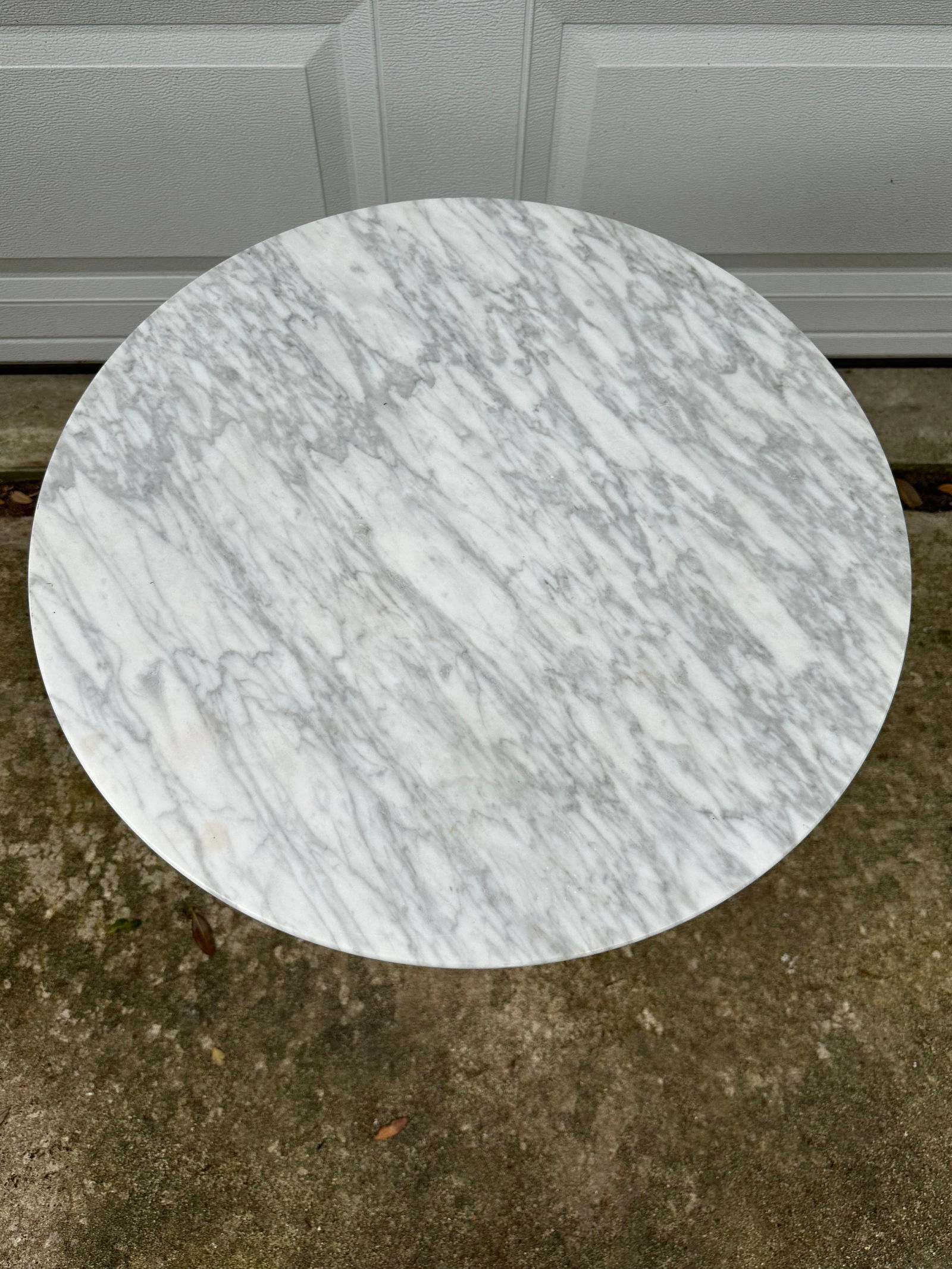 Vintage Marble Top Eero Saarinen Style Tulip Side Tables-A Pair - 6