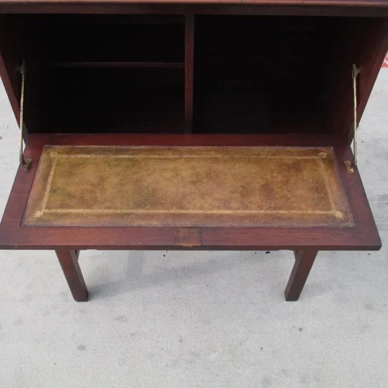 English Antique Drop Front Writing Desk - 4
