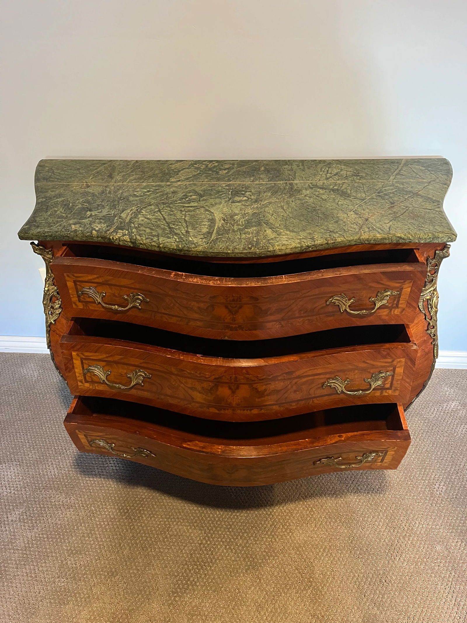 Early 20th Century Louis XV Style Inlaid Mahogany Commode - 2