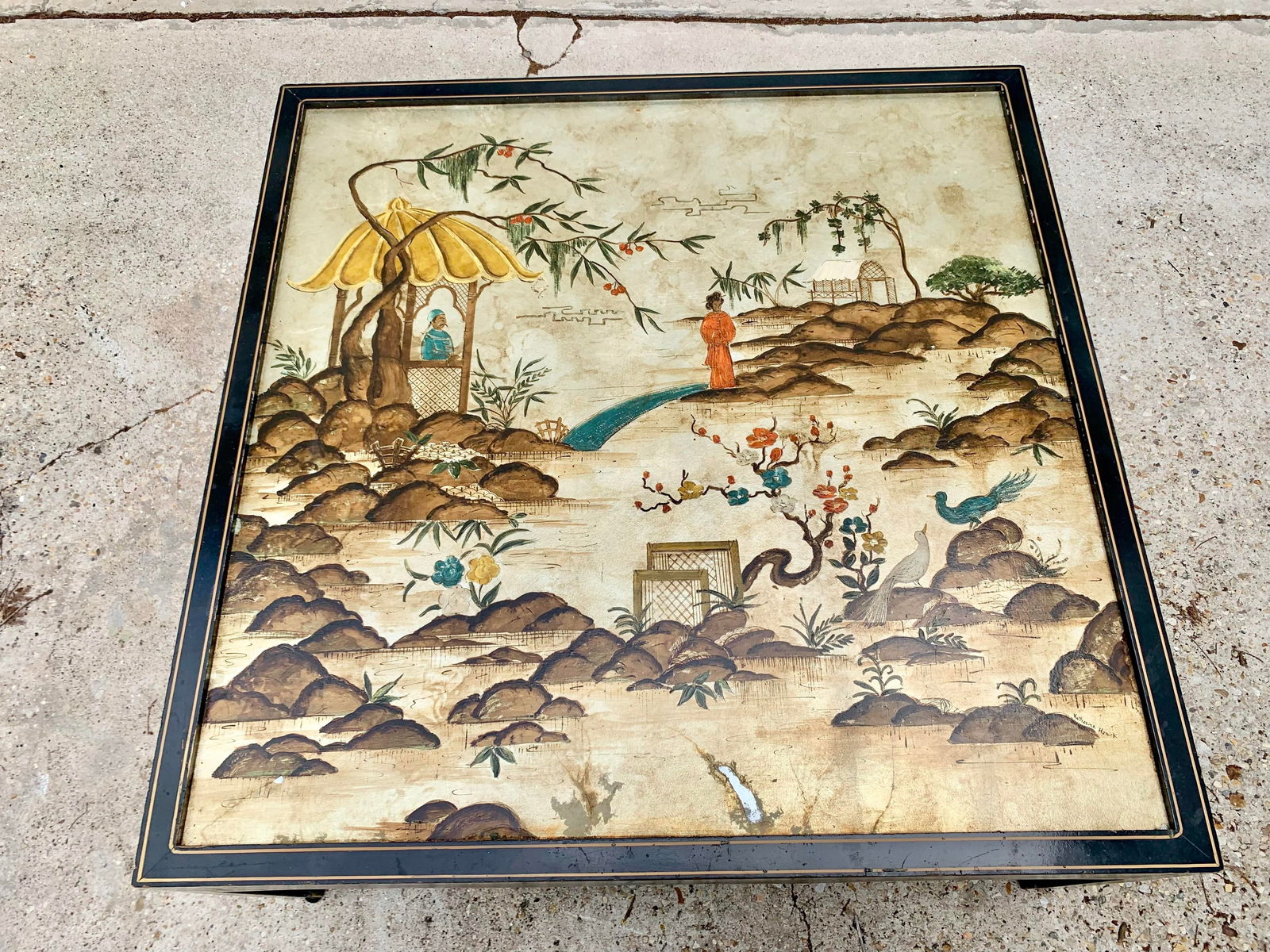 Vintage Chinoiserie Coffee Table by Katherine Henick - 11