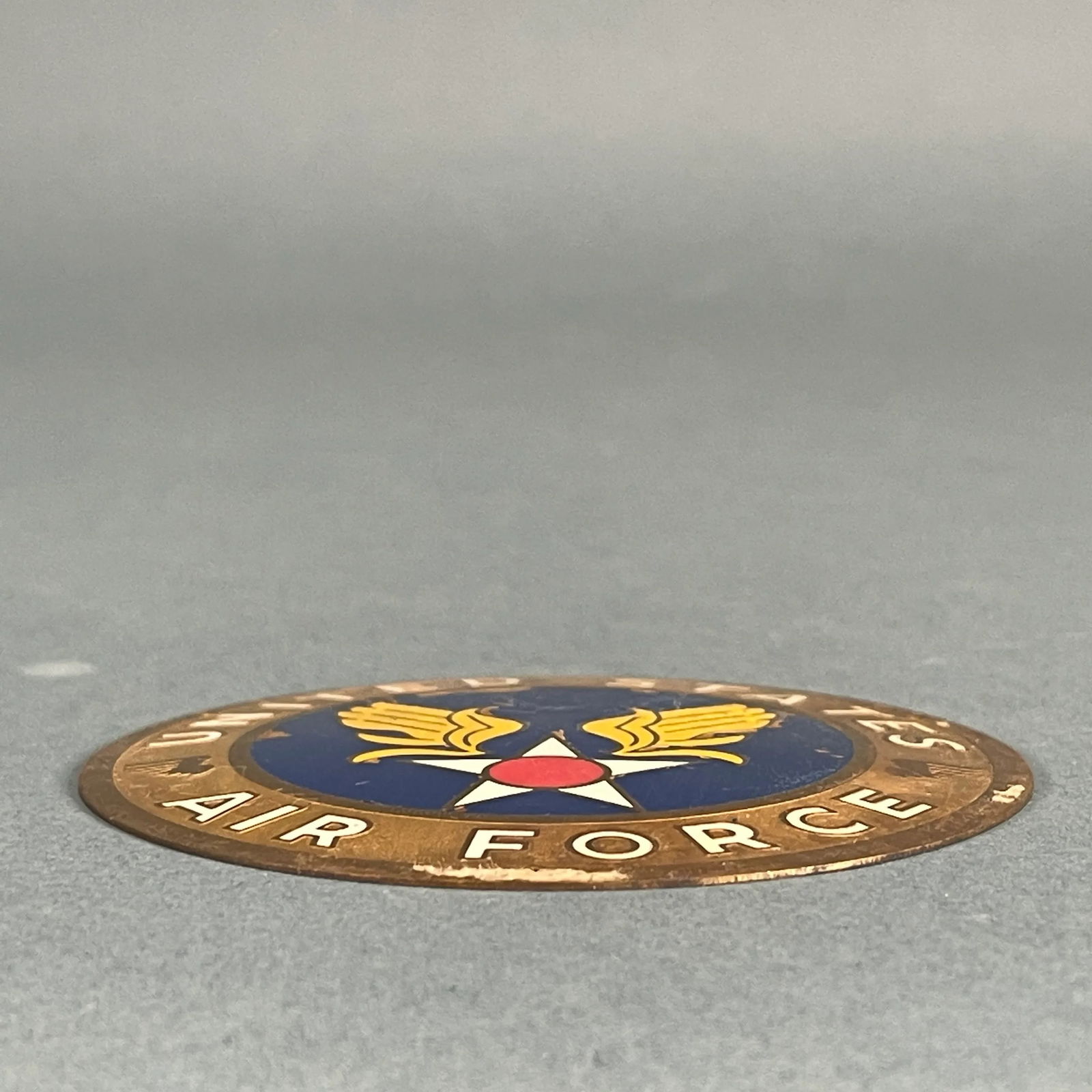 1940s Unmounted Us Army Air Force Insignia Equipment Metal Brass Plaque Badge - 4