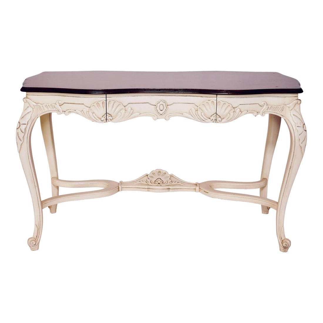 20th Century French Louis XV Style Carved Wood Writing Desk (1 of 13)