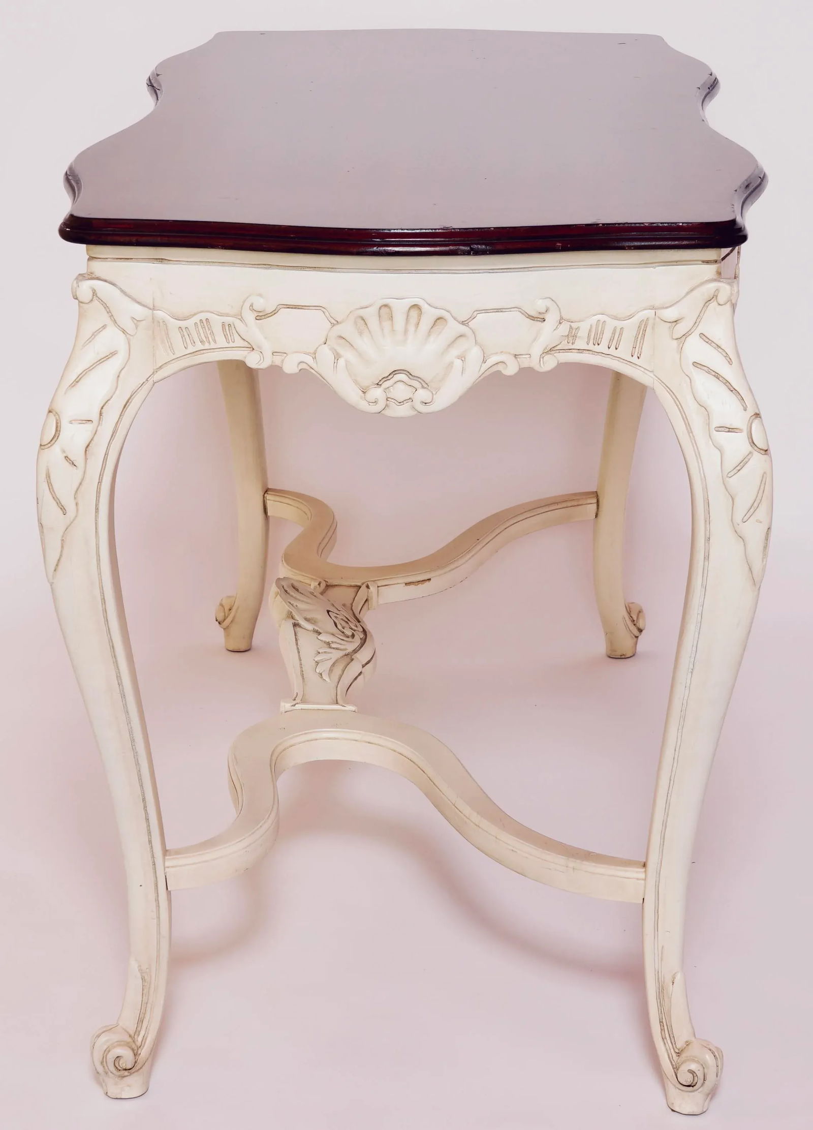 20th Century French Louis XV Style Carved Wood Writing Desk - 3