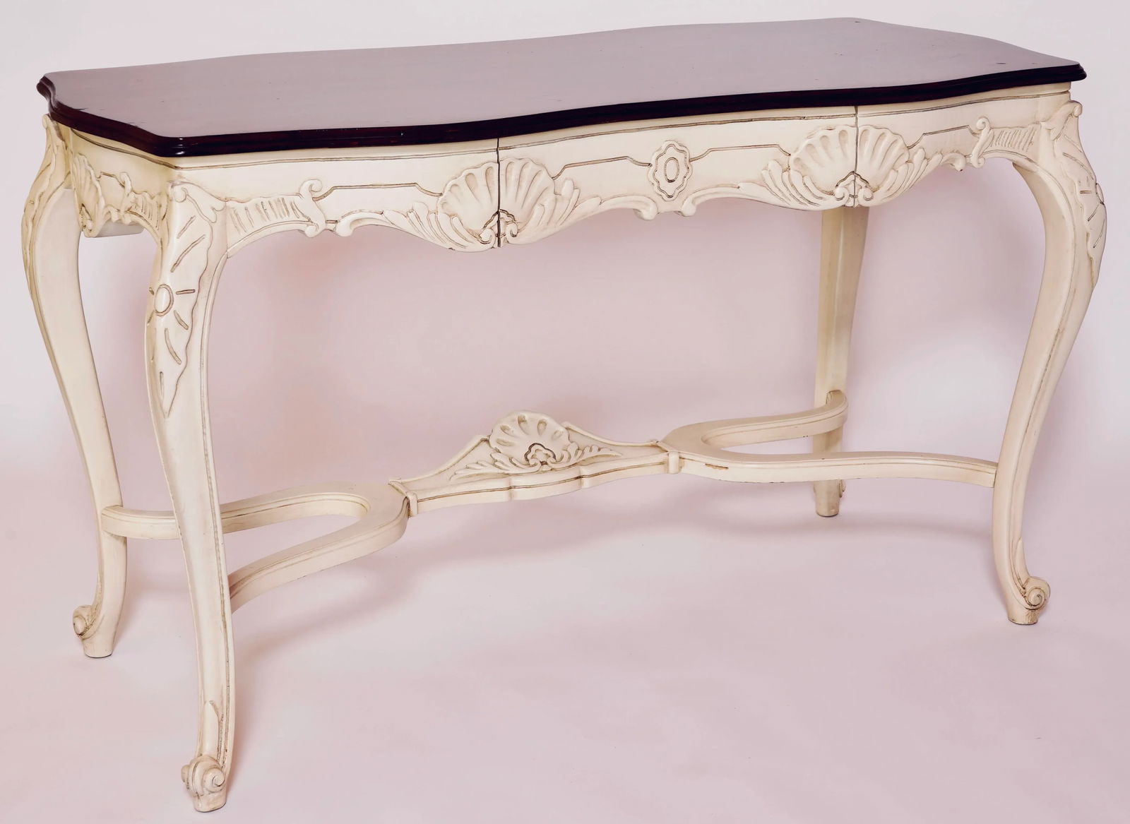 20th Century French Louis XV Style Carved Wood Writing Desk - 5